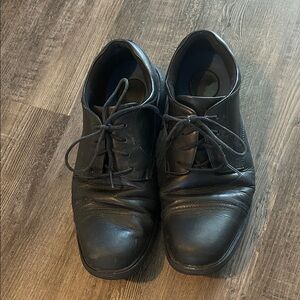Men's Warehouse Nunn Bush Black Leather Lace-Up Dress/work Shoes - Non Slip